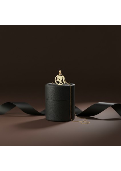 Tabitela 8 Ayar Altın Kolye Ucu Kız GM1060 0.5 gr modelleri