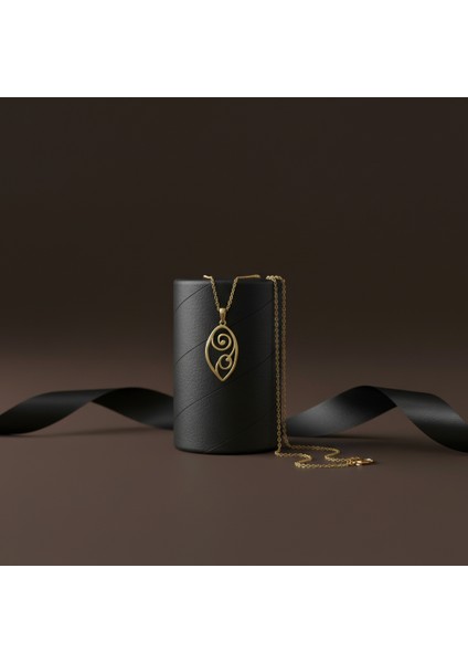 14 Ayar Altın Kolye Ucu dalga GM58 1 gr modelleri