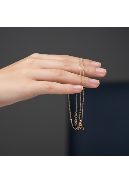 14 Ayar Altın Kolye Ucu Harf M GM3002 1 gr fiyatları