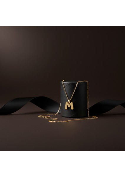 14 Ayar Altın Kolye Ucu Harf M GM3002 1 gr modelleri