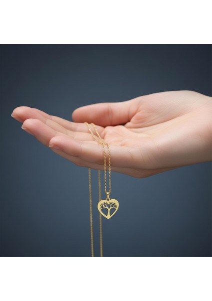 Tabitela 8 Ayar Altın Kolye Ucu Kalp GM946 0.5 gr fiyatları