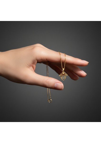 8 Ayar Altın Kolye Ucu Arı GM1895 1 gr fiyatları