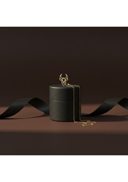 14 Ayar Altın Kolye Ucu Boğa GM3124 0.5 gr modelleri