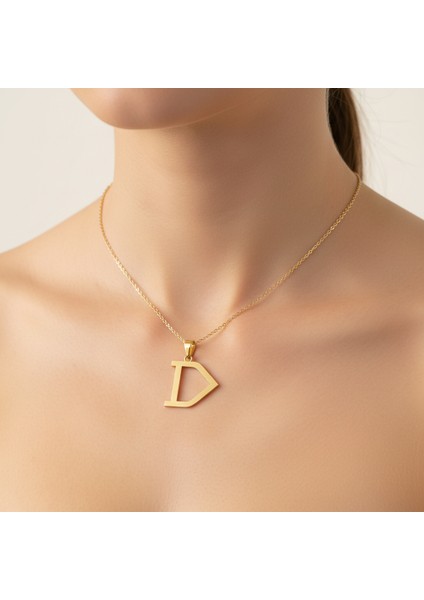 14 Ayar Altın Kolye Ucu Harf D GM2741 1 gr