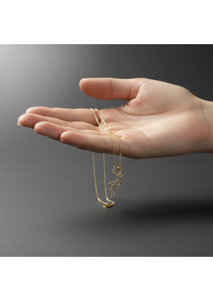 14 Ayar Altın Kolye Ucu geyik GM426 1 gr fiyatları