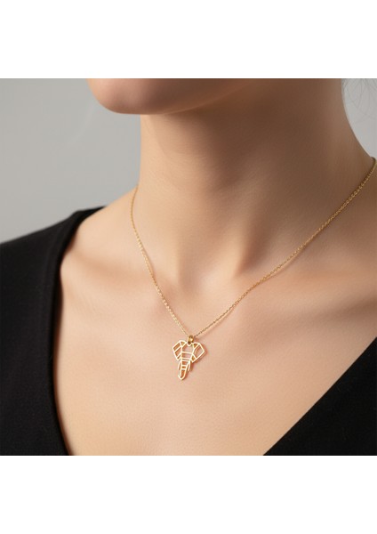 14 Ayar Altın Kolye Ucu Fil GM1464 1 gr