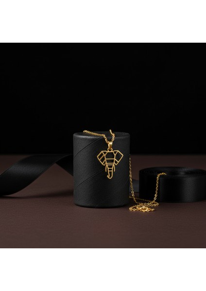 14 Ayar Altın Kolye Ucu Fil GM1464 1 gr modelleri