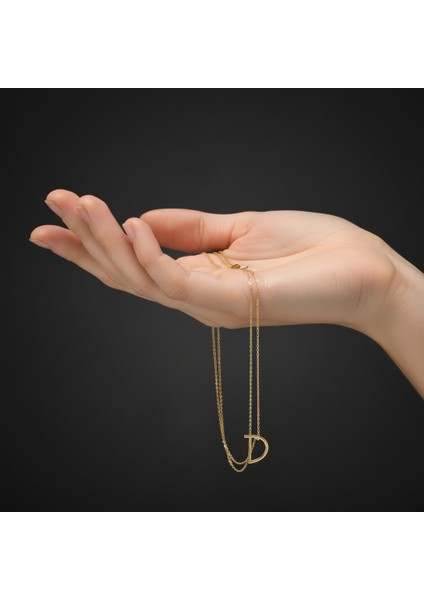 14 Ayar Altın Kolye Ucu "D"harfi GM623 1 gr fiyatları