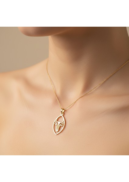 14 Ayar Altın Kolye Ucu Boğa GM3125 1 gr