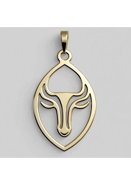 14 Ayar Altın Kolye Ucu Boğa GM3125 1 gr fırsatları