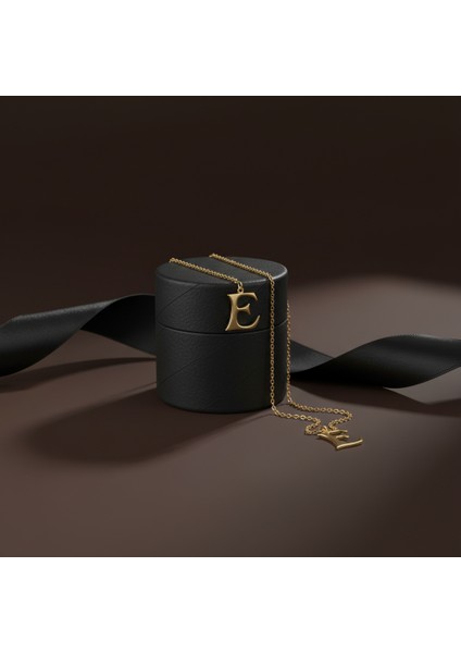 14 Ayar Altın Kolye Ucu Harf E GM2893 1 gr modelleri