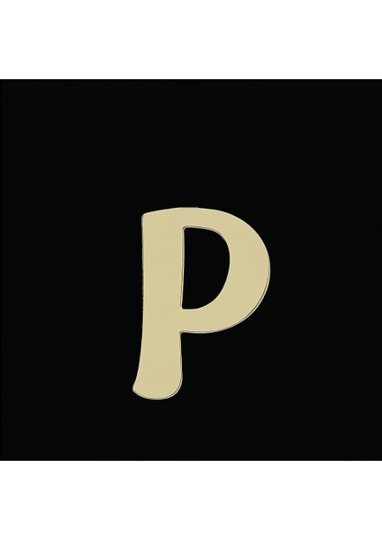 14 Ayar Altın Kolye Ucu "P"harfi GM718 1 gr fırsatları