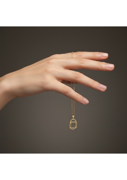 14 ayar altın kolye kapı GM806 1 gr fiyatları