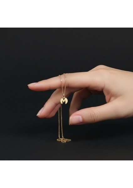 8 Ayar Altın Kolye Ucu Harf M GM3001 0.5 gr fiyatları