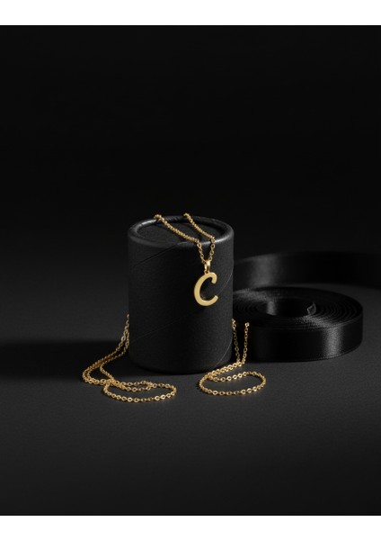 8 Ayar Altın Kolye Ucu Harf C GM2865 1 gr modelleri