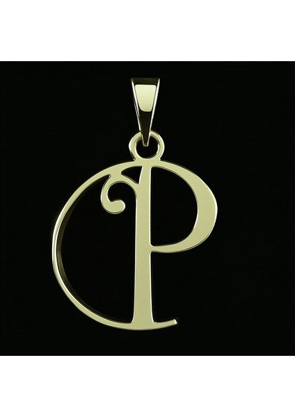 14 Ayar Altın Kolye Ucu Harf P GM2964 1 gr fırsatları