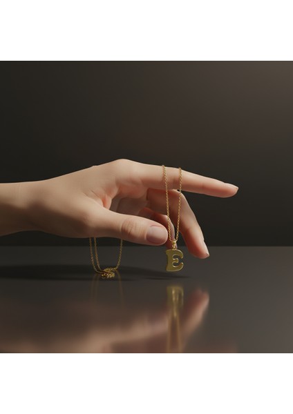 14 Ayar Altın Kolye Ucu Harf E GM2890 0.5 gr fiyatları