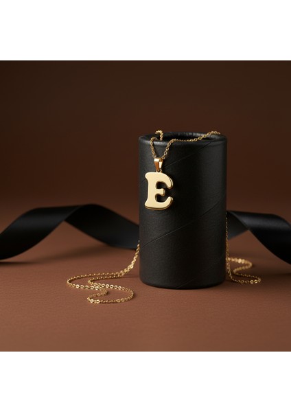 14 Ayar Altın Kolye Ucu Harf E GM2890 0.5 gr modelleri