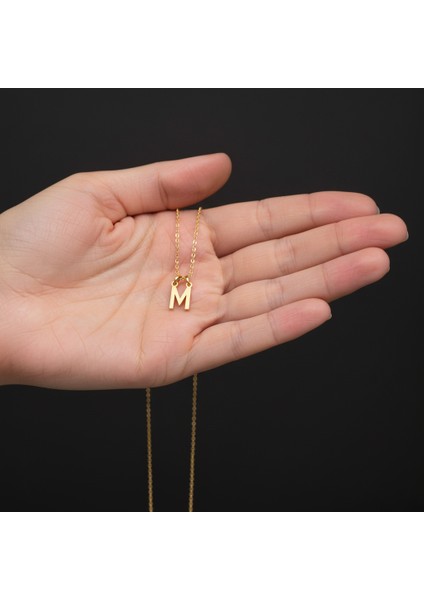 14 Ayar Altın Kolye Ucu Harf M GM3009 1 gr fiyatları