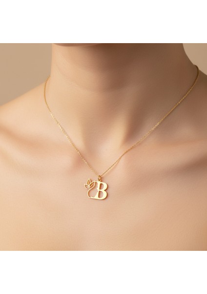 8 Ayar Altın Kolye Ucu Harf B GM2674 1 gr