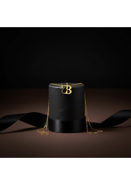 8 Ayar Altın Kolye Ucu Harf B GM2674 1 gr modelleri