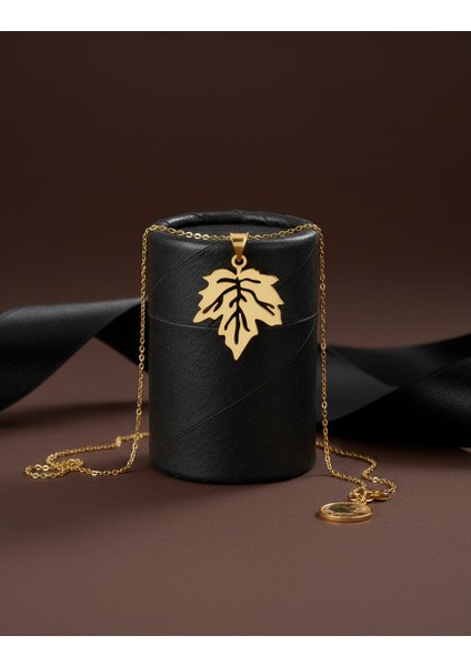 14 Ayar Altın Kolye Ucu Yaprak GM1788 0.5 gr modelleri