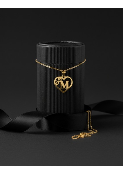 14 Ayar Altın Kolye Ucu Harf M GM2584 1 gr modelleri