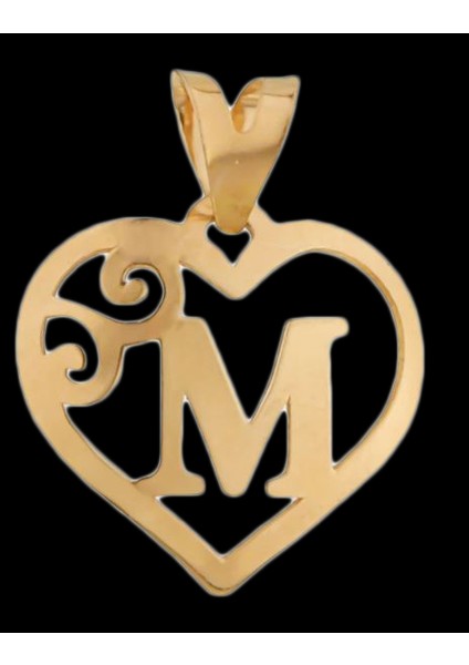 14 Ayar Altın Kolye Ucu Harf M GM2584 1 gr fırsatları