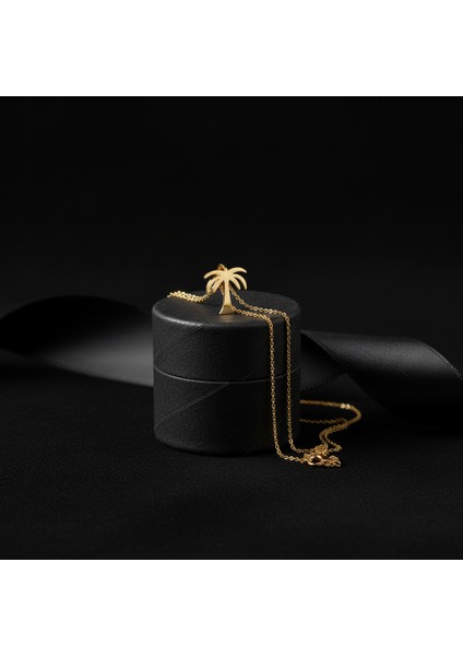 14 Ayar Altın Kolye Ucu hurma ağacı GM154 1 gr modelleri