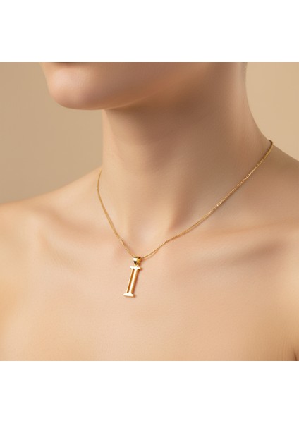 14 Ayar Altın Kolye Ucu Harf I GM2805 1 gr