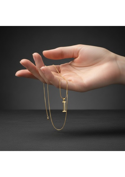 14 Ayar Altın Kolye Ucu Harf I GM2805 1 gr fiyatları