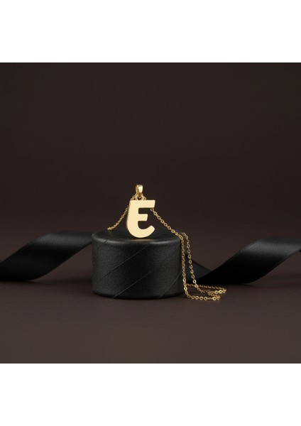 14 Ayar Altın Kolye Ucu Harf E GM2884 0.5 gr modelleri