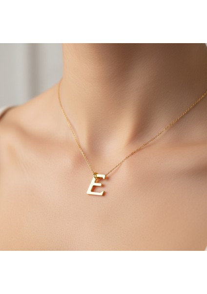 14 Ayar Altın Kolye Ucu Harf E GM2894 1 gr