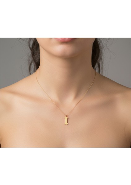 14 Ayar Altın Kolye Ucu Harf I GM2796 1 gr
