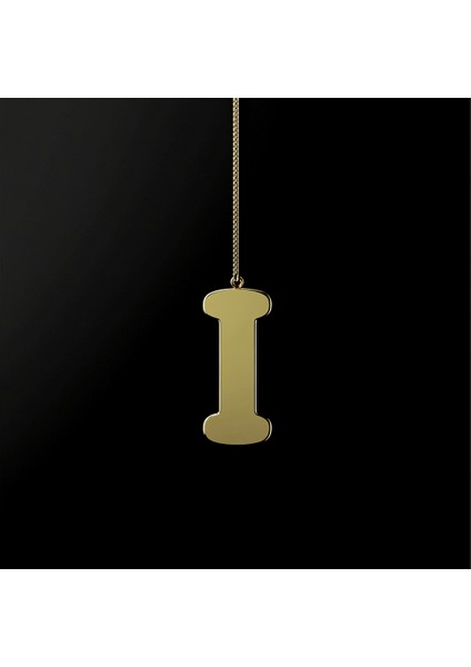 14 Ayar Altın Kolye Ucu Harf I GM2796 1 gr fırsatları