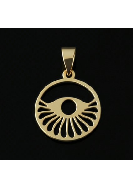 14 Ayar Altın Kolye Ucu Horus'un Gözü GM3649 1 gr fırsatları