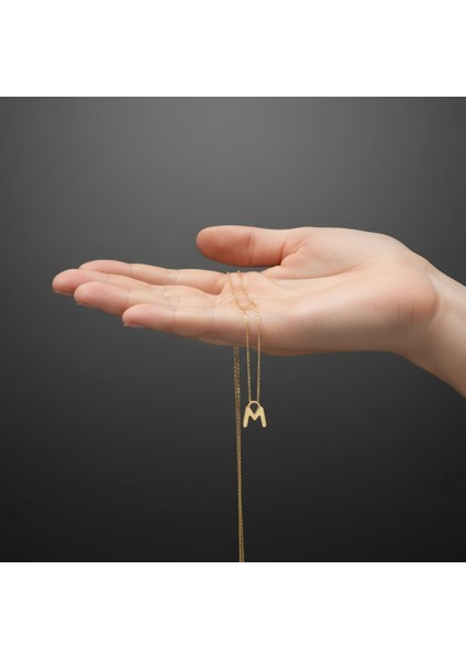 14 Ayar Altın Kolye Ucu Harf M GM2987 0.5 gr fiyatları