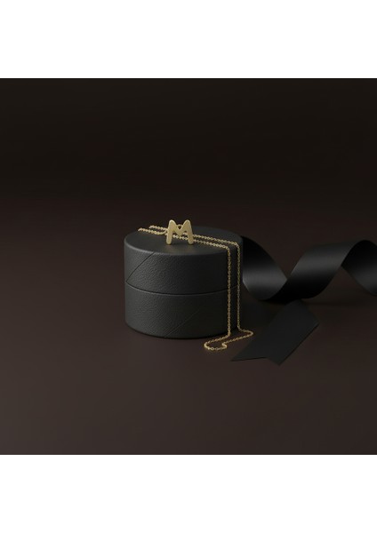 14 Ayar Altın Kolye Ucu Harf M GM2987 0.5 gr modelleri