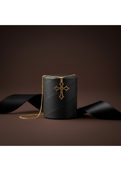 8 Ayar Altın Kolye Ucu Haç GM4245 1 gr modelleri