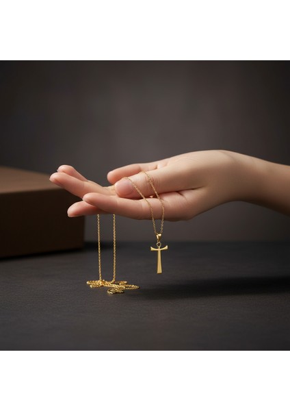 14 Ayar Altın Kolye Ucu Mısır Ankh GM4321 0.5 gr fiyatları