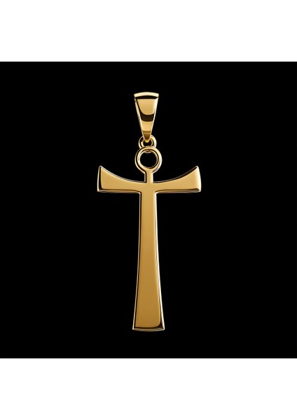 14 Ayar Altın Kolye Ucu Mısır Ankh GM4321 0.5 gr fırsatları