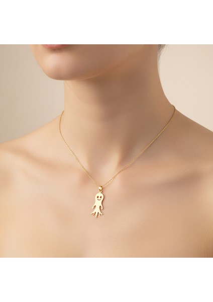 8 Ayar Altın Kolye Ucu GM3940 0.5 gr