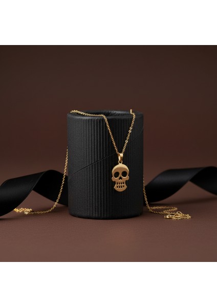 8 Ayar Altın Kolye Ucu Kafatası GM3998 1 gr modelleri