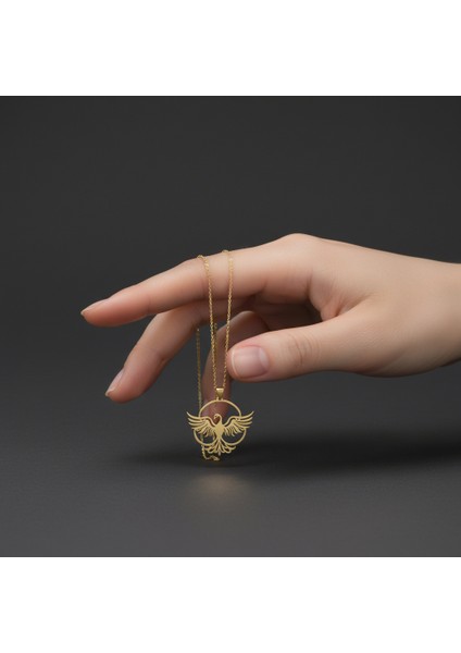 8 Ayar Altın Kolye Ucu Anka Kuşu GM4863 1 gr fiyatları