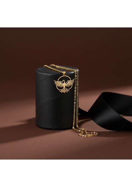 8 Ayar Altın Kolye Ucu Anka Kuşu GM4863 1 gr modelleri