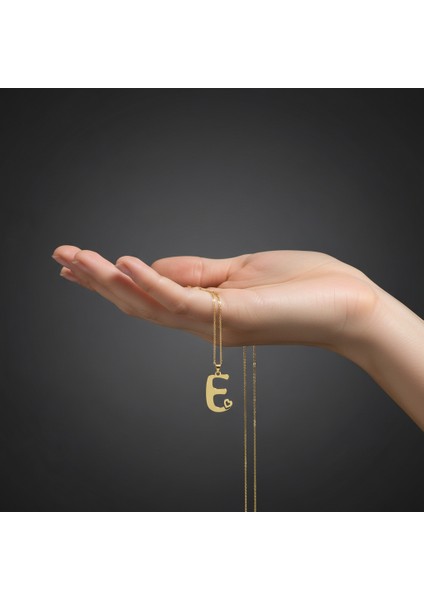 8 Ayar Altın Kolye Ucu Harf E GM6032 0.5 gr fiyatları