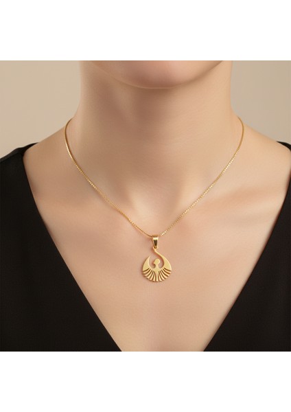 8 Ayar Altın Kolye Ucu Tanrıça Isis GM4334 1 gr