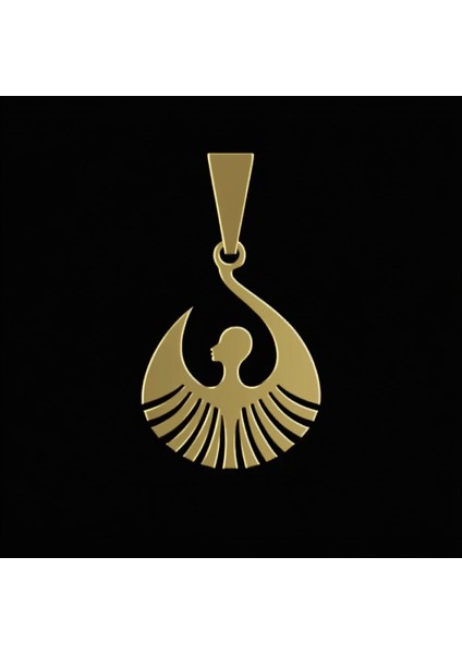 8 Ayar Altın Kolye Ucu Tanrıça Isis GM4334 1 gr fırsatları