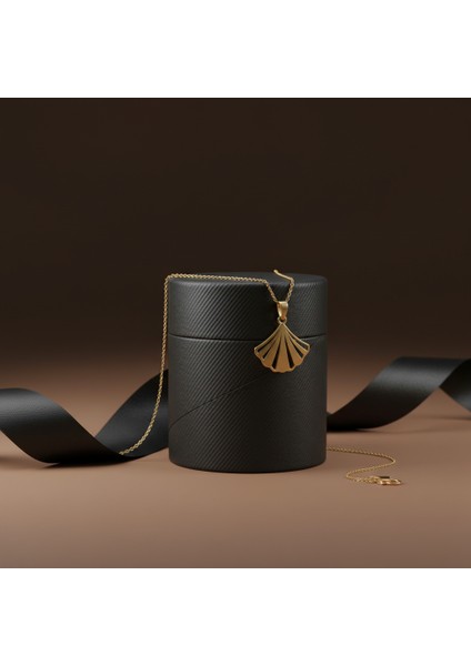 8 Ayar Altın Kolye Ucu Deniz Kabuğu GM5024 1 gr modelleri