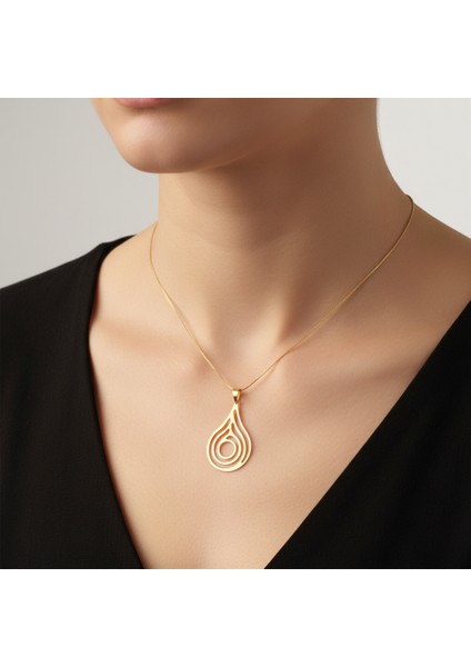 14 Ayar Altın Kolye Ucu Gramofon Plakası GM4673 0.5 gr